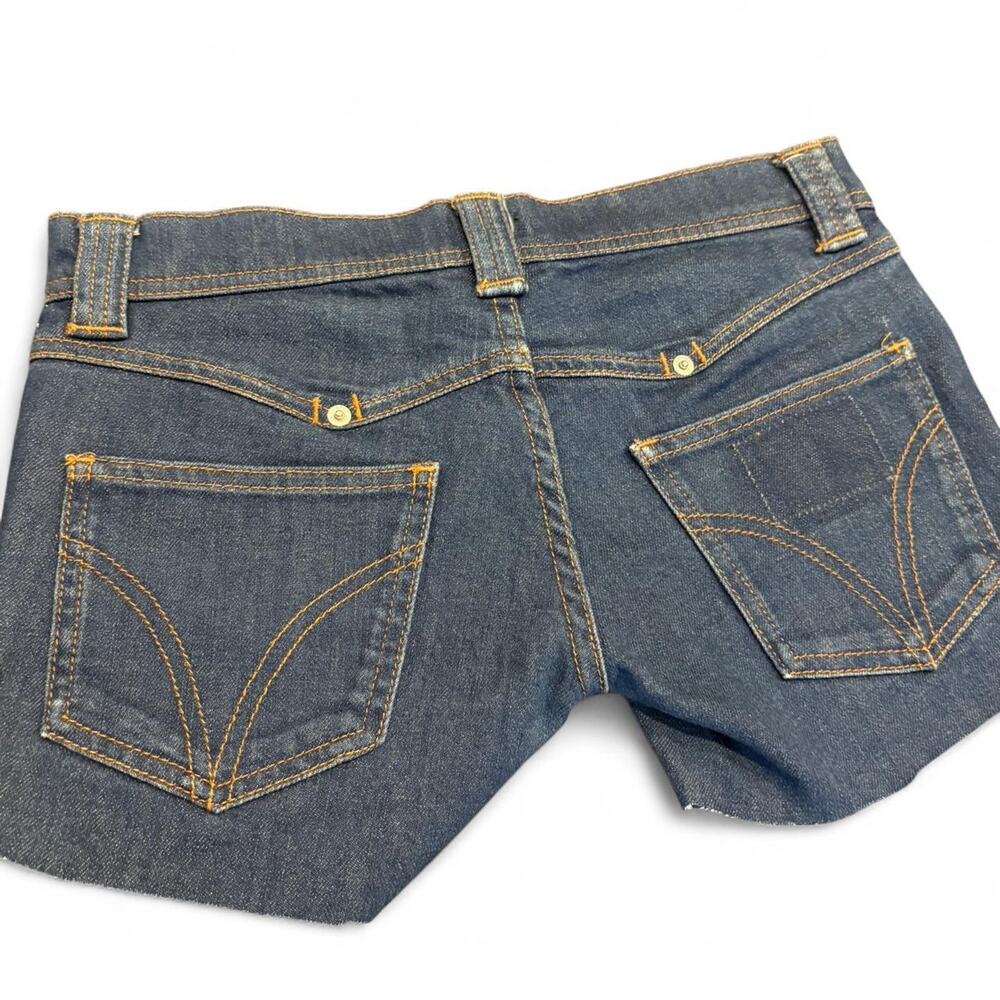 DOLCE & GABANA low rise vintage Y2K micro mini denim shorts size 24